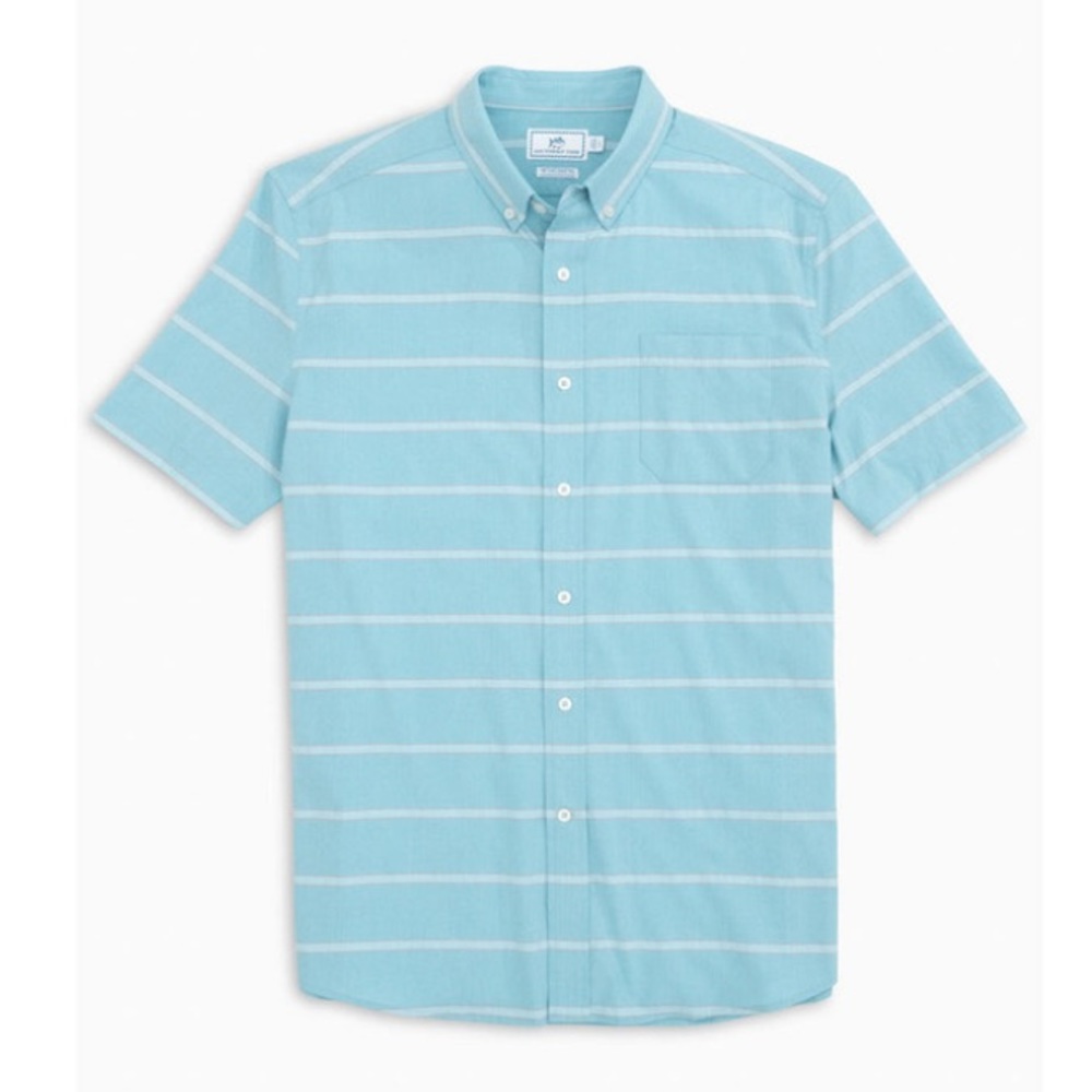 NWT Southern Tide Men's Santiago Striped Intercoastal Button Down